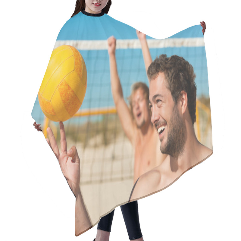 Personality  Man Playing Beach Volleyball Hair Cutting Cape