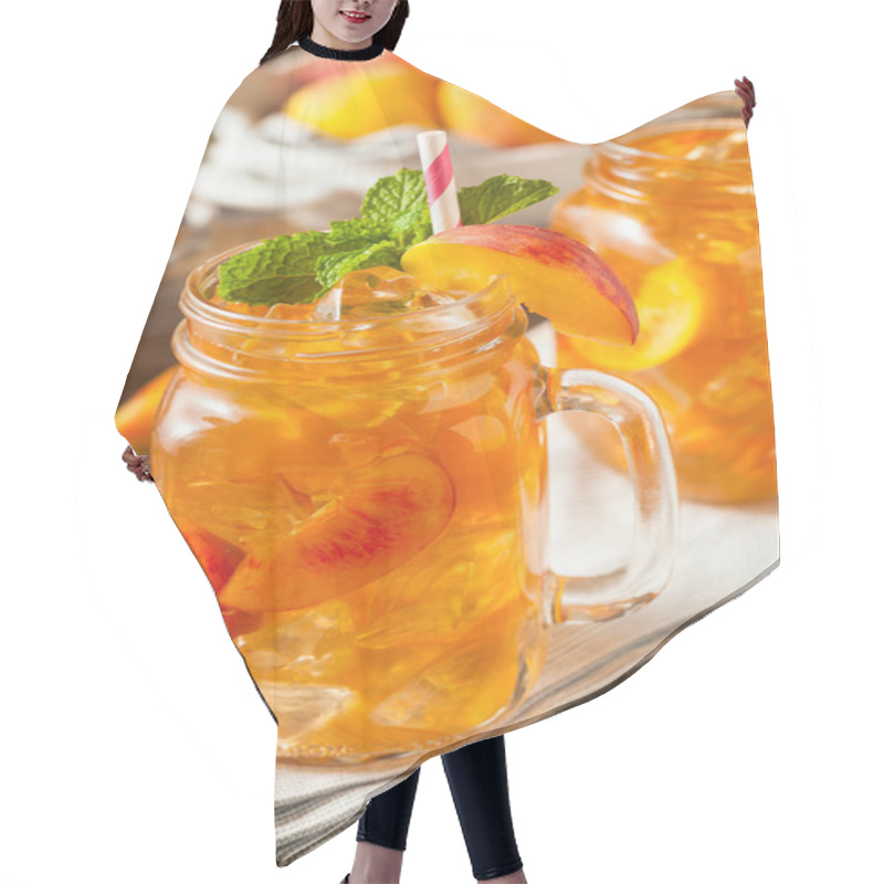 Personality  Fresh Homemade Peach Sweet Tea Hair Cutting Cape