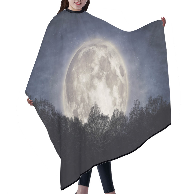 Personality  Night Cloud Sky With Moon And Stars. Beauty Nature Background. Elements Of This Image Furnished By NASA Hair Cutting Cape