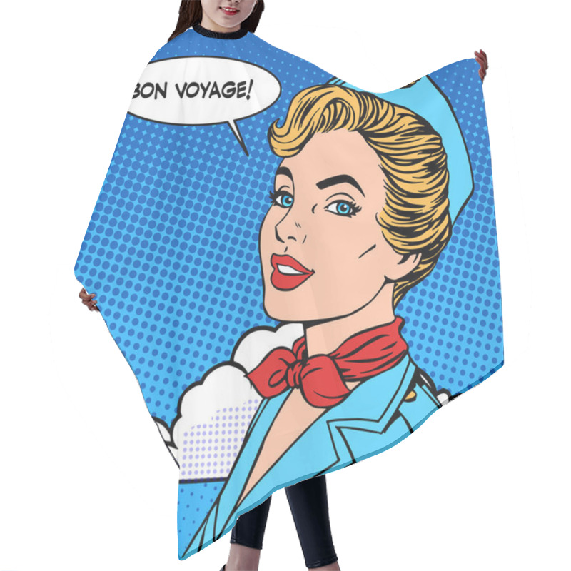 Personality  Bon Voyage Stewardess Tourism Travel Flight Hair Cutting Cape