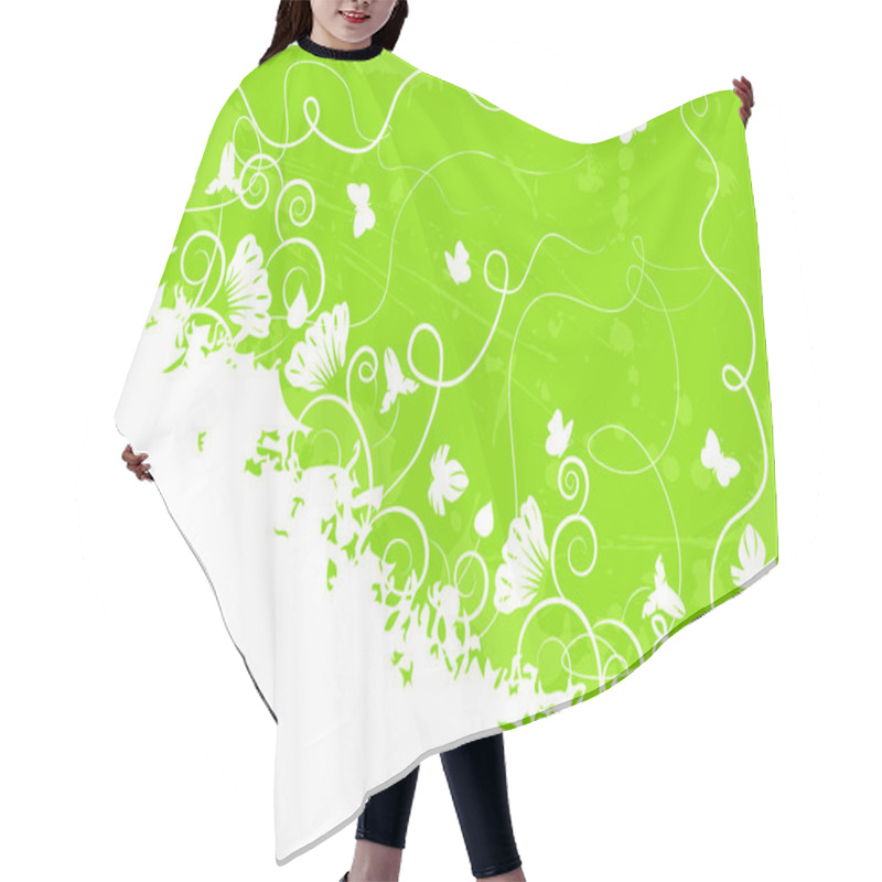 Personality  Ornate Green Background Hair Cutting Cape