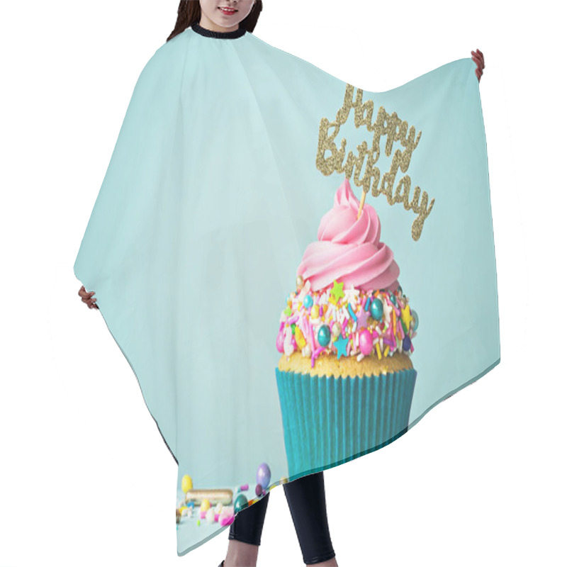 Personality  Happy Birthday Cupcake Hair Cutting Cape