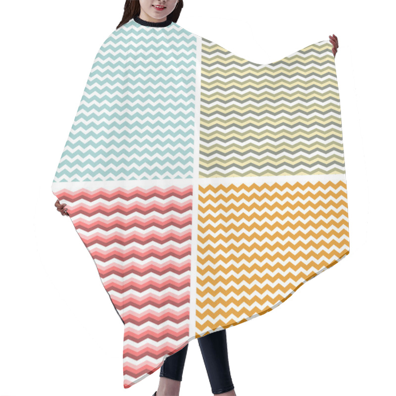 Personality  Zig Zag Hair Cutting Cape