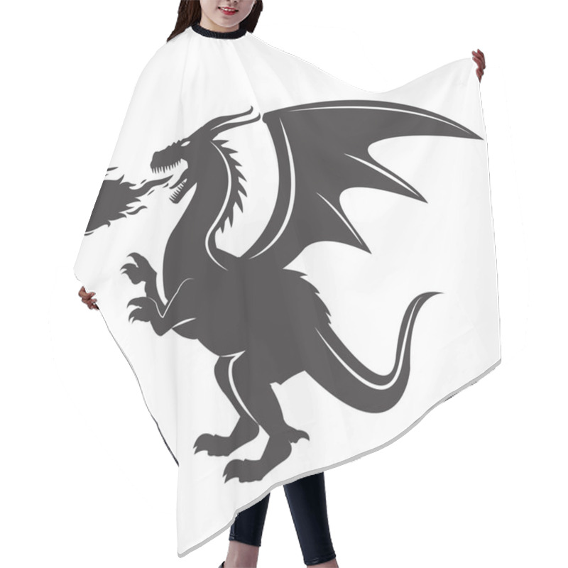 Personality  Dragon Animal Cartoon Design Hair Cutting Cape