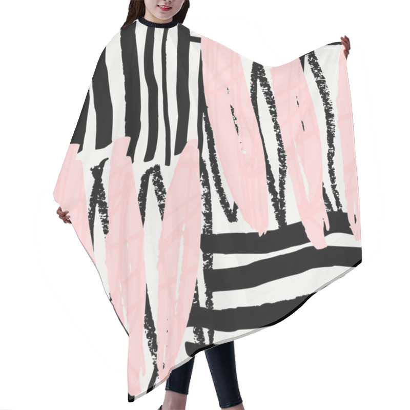 Personality  Seamless Abstract Pattern Hair Cutting Cape