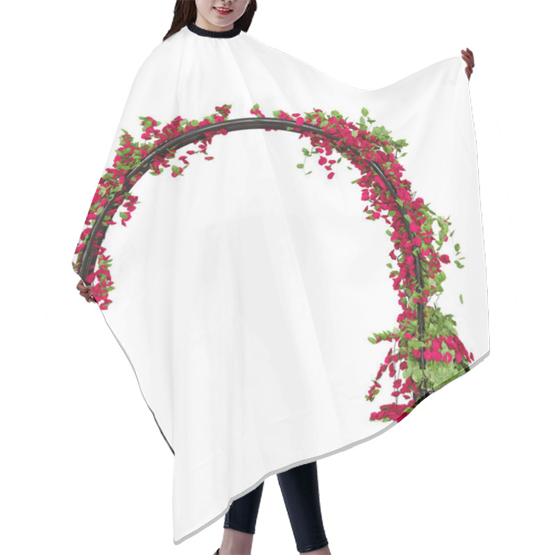 Personality  Metal Pergola Shaped As Arc Front View Hair Cutting Cape