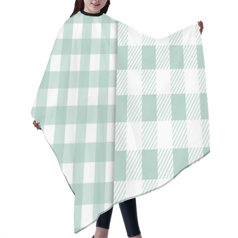 Personality  Vichy Seamless Set. Pastel Gingham Pattern. Background For Easter, Wallpaper, Blanket. Hair Cutting Cape