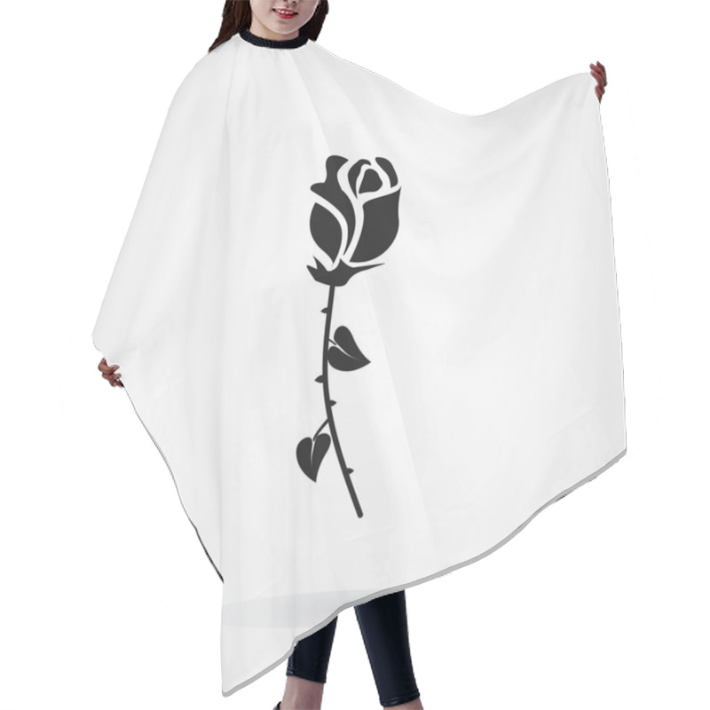 Personality  Rose Sign Icon Hair Cutting Cape