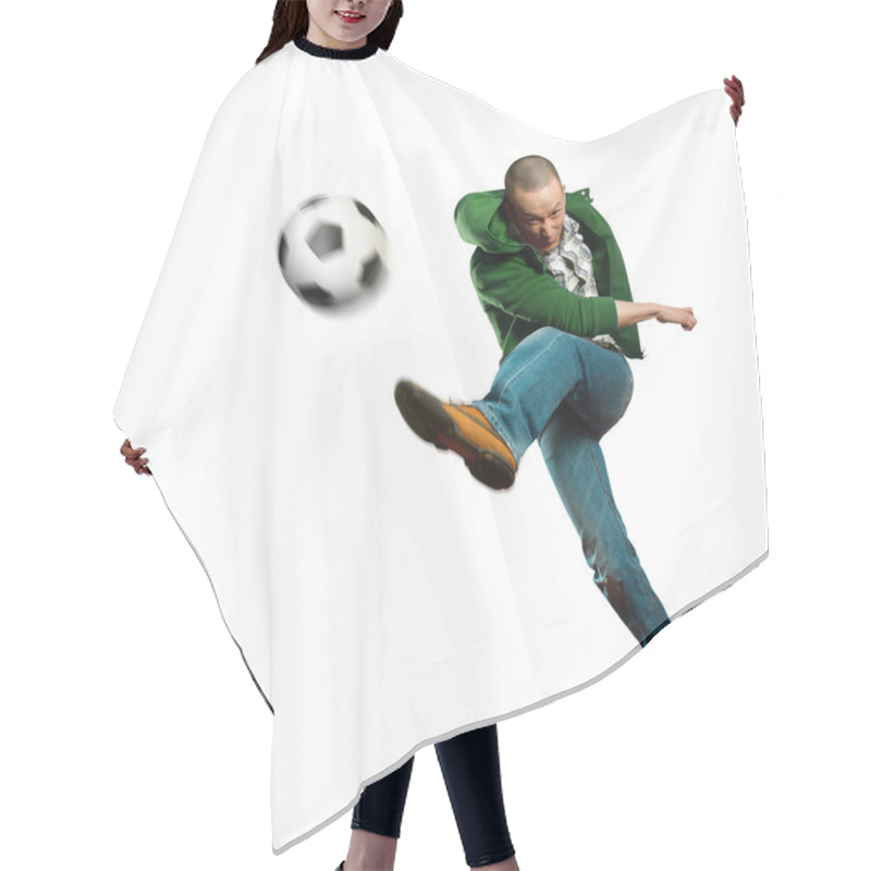 Personality  Asian Soccer Player Hair Cutting Cape