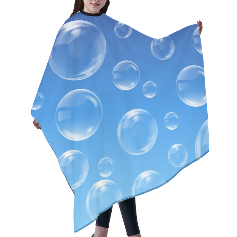 Personality  Bubbles Background Hair Cutting Cape