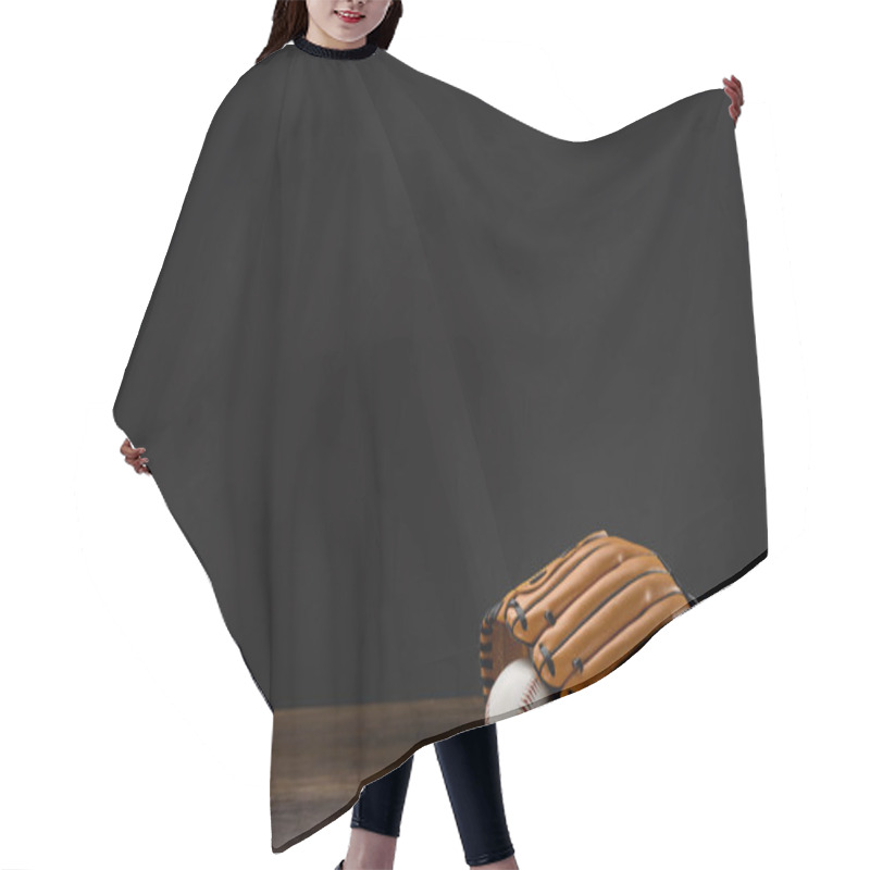 Personality  Baseball Mitt And Ball Hair Cutting Cape