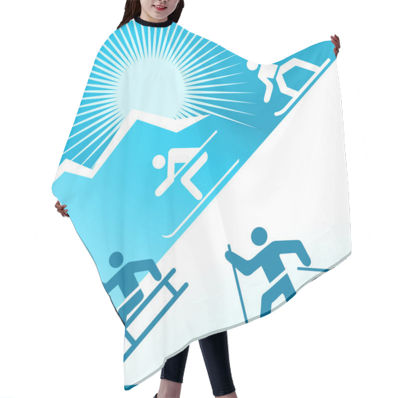 Personality  Winter Activity Hair Cutting Cape