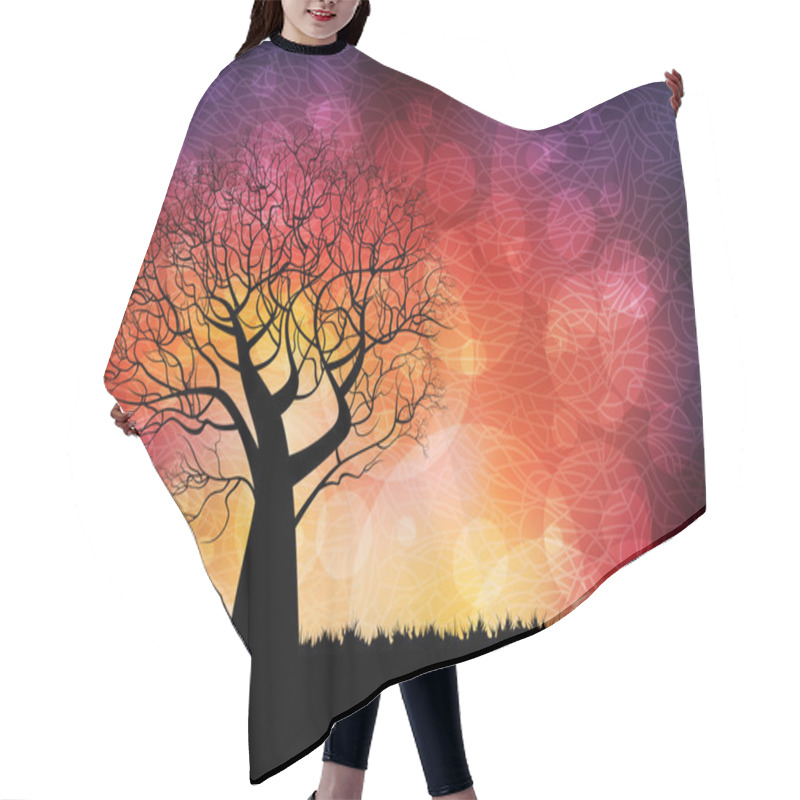 Personality  Creative Background Hair Cutting Cape