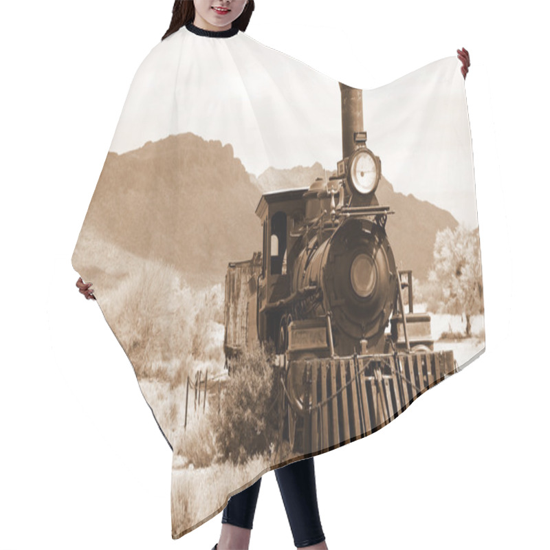 Personality  Old Usa Train Hair Cutting Cape