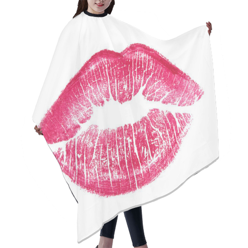 Personality  Beautiful Red Lips Hair Cutting Cape