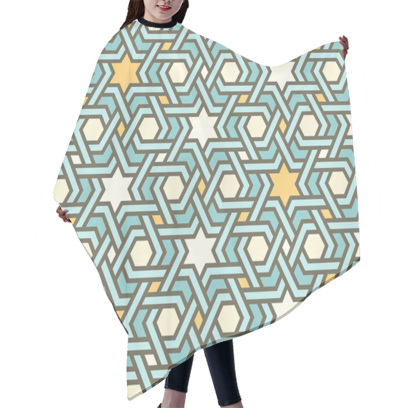 Personality  Tangled Pattern With Six-rays Stars Hair Cutting Cape