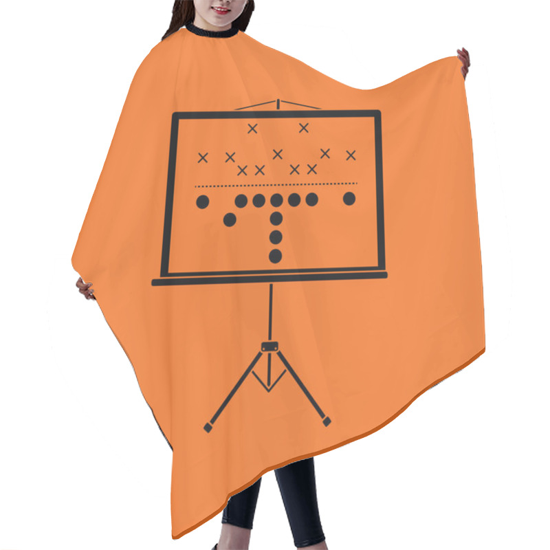 Personality  Football Game Plan Stand Hair Cutting Cape