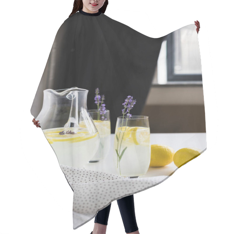 Personality  Lemonade In Glasses And Jar Hair Cutting Cape