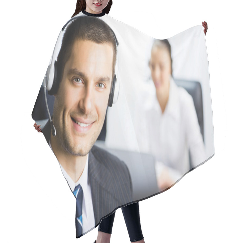 Personality  Customer Support Phone Operator Hair Cutting Cape