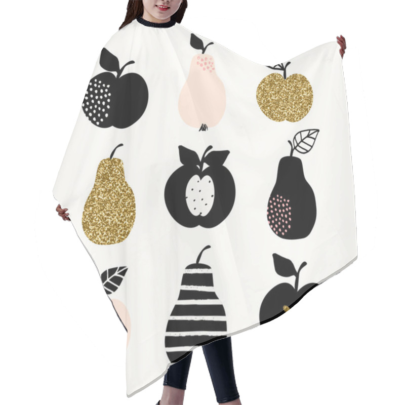 Personality  Stylish Fruits Collection Hair Cutting Cape