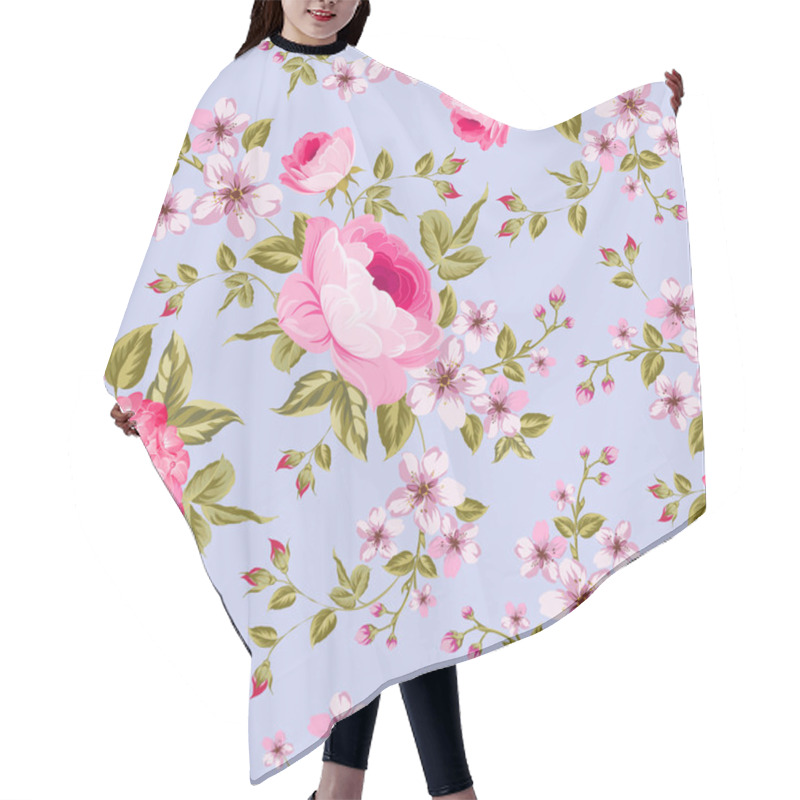 Personality  Luxurious Peony Wallapaper. Hair Cutting Cape