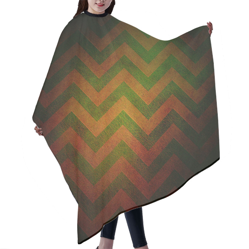 Personality  Abstract Chevron Striped Background With Texture Hair Cutting Cape