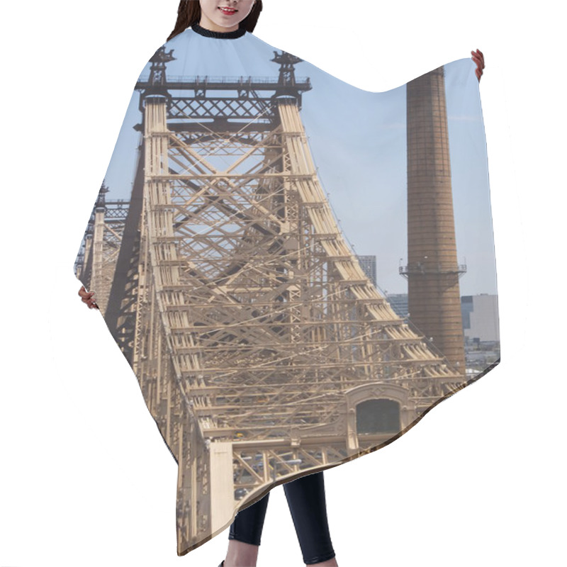 Personality  Queensboro Bridge In New York City Hair Cutting Cape