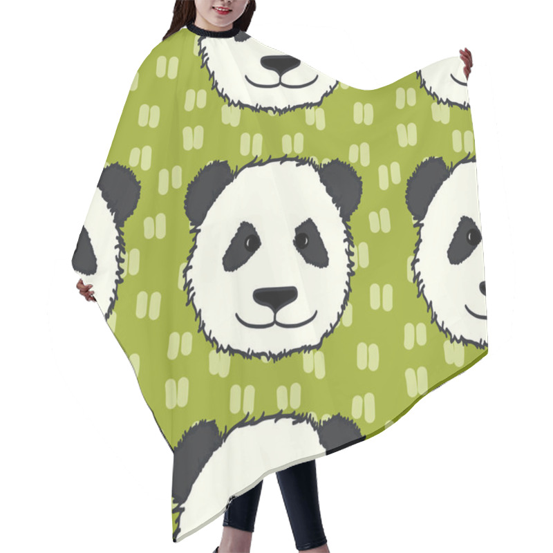 Personality  Panda Pattern. Hair Cutting Cape