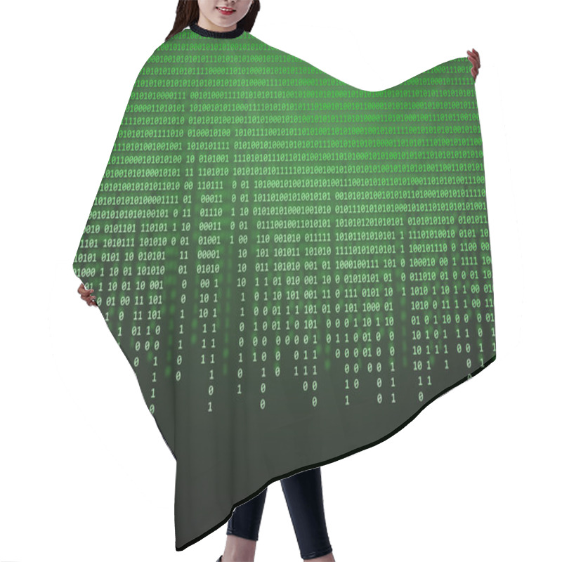 Personality  Binary Code Hair Cutting Cape