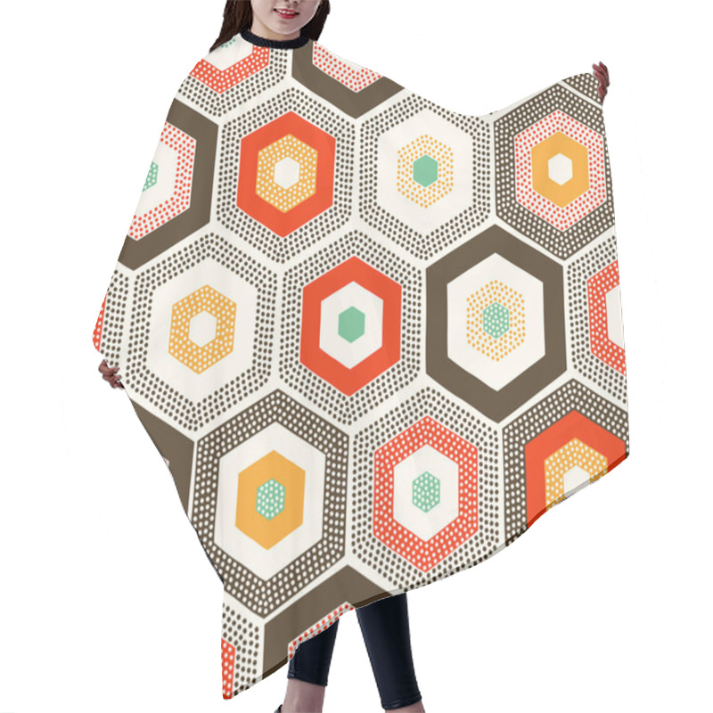 Personality  Seamless Abstract Pattern Hair Cutting Cape