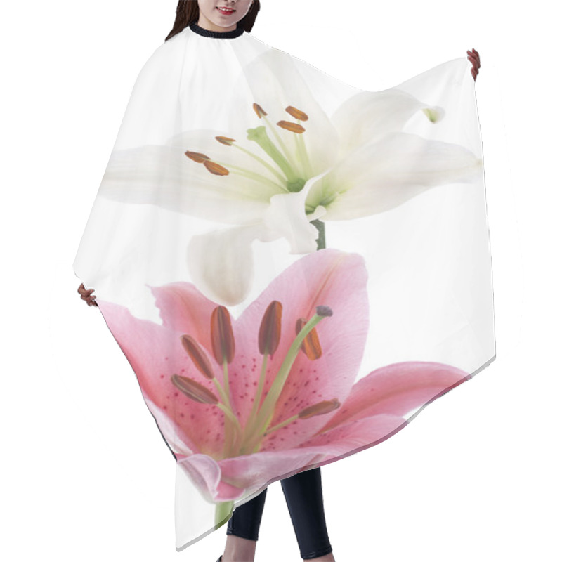 Personality  Lily Flowers Hair Cutting Cape