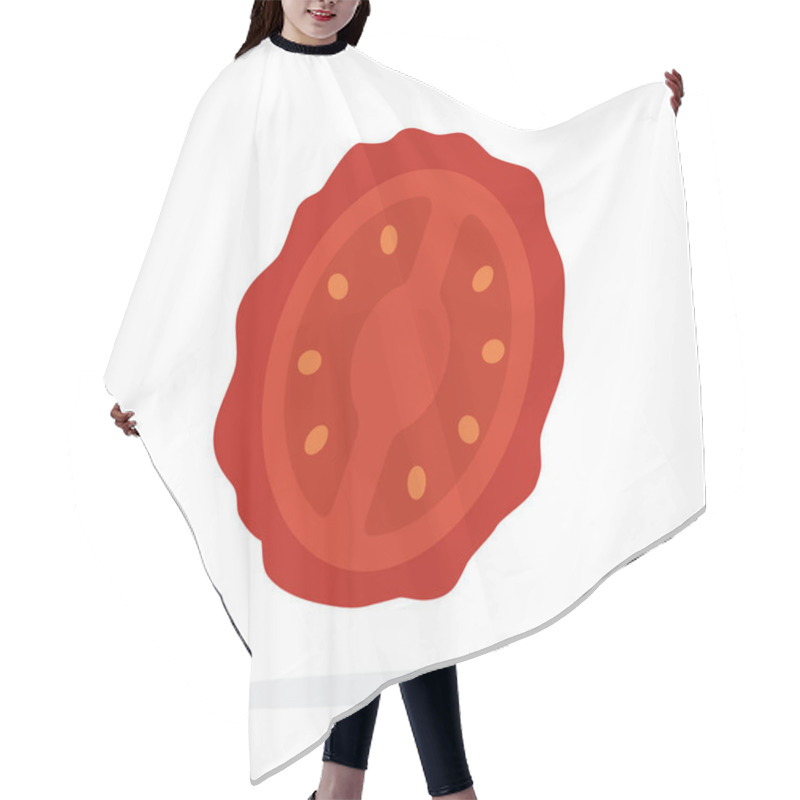 Personality  Sun-dried Tomatoes In A Cut Hair Cutting Cape