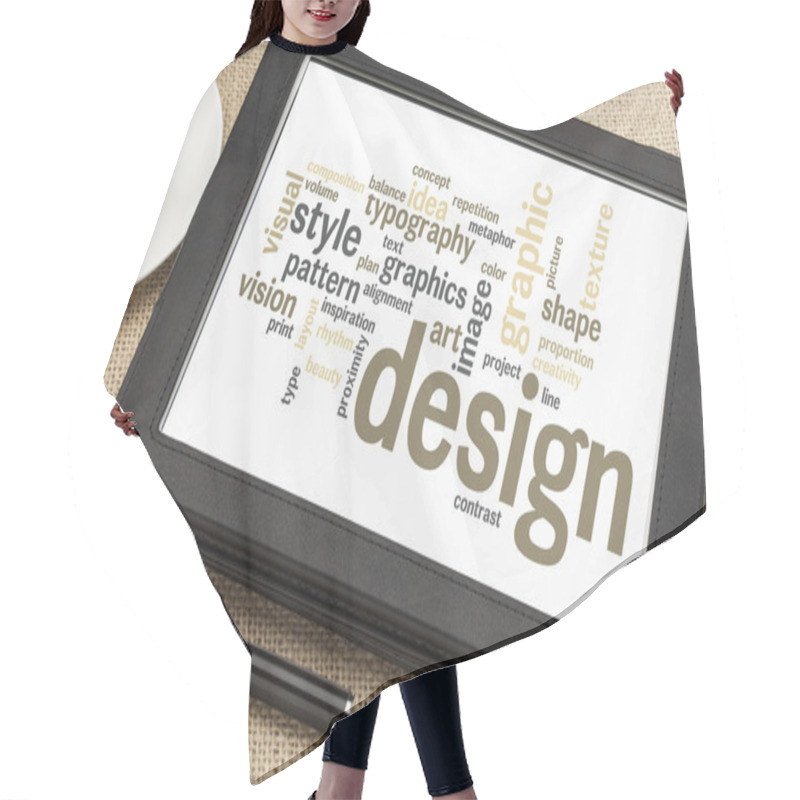 Personality  Graphic Design Word Cloud Hair Cutting Cape