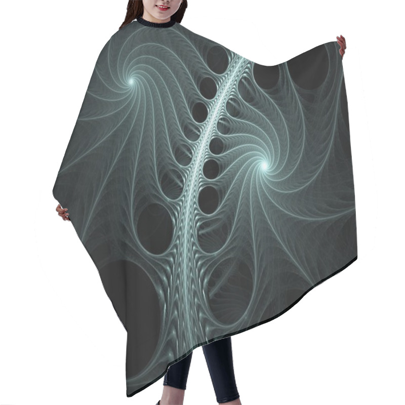 Personality  Fractal Spine Hair Cutting Cape