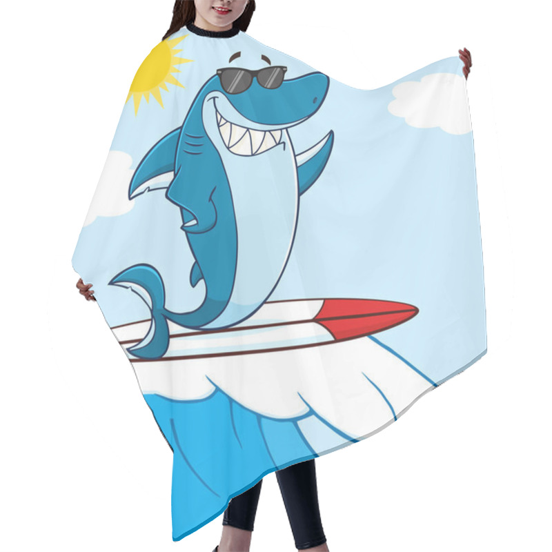 Personality  Shark Cartoon Mascot  Hair Cutting Cape