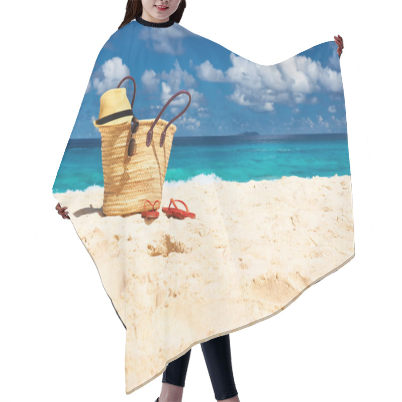 Personality  Beach With Bag At Seychelles Hair Cutting Cape