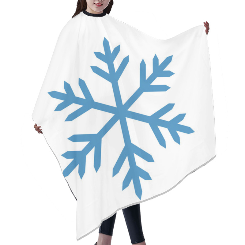 Personality  Snowflake Icon On White Background. Hair Cutting Cape