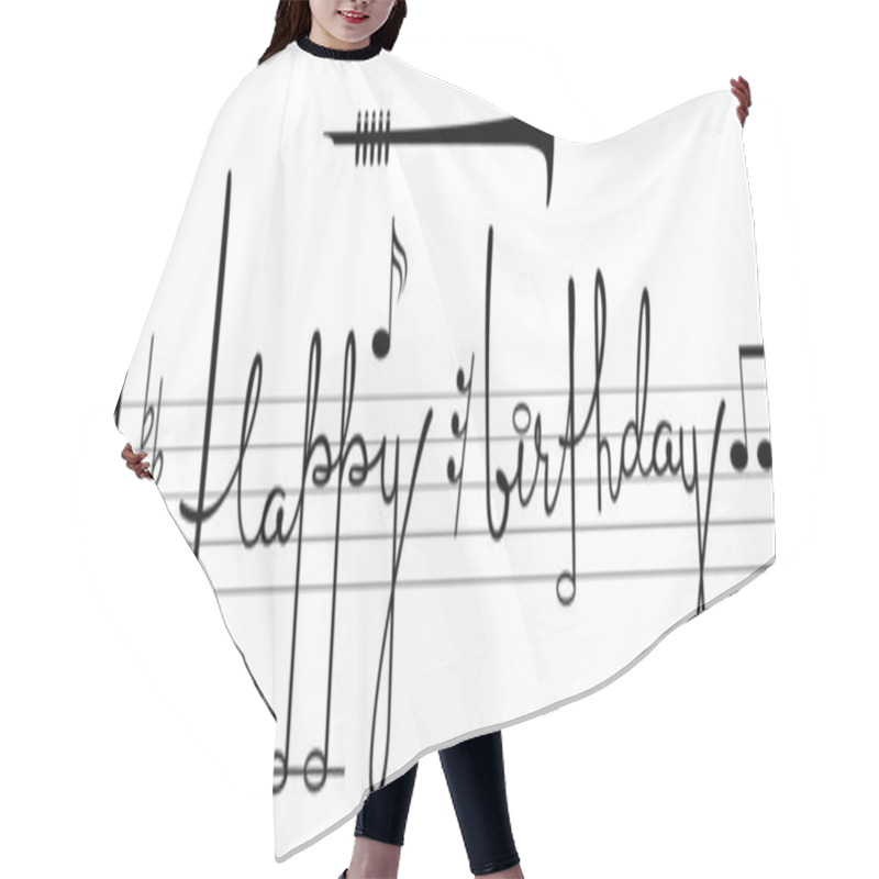 Personality  Happy Birthday Hair Cutting Cape