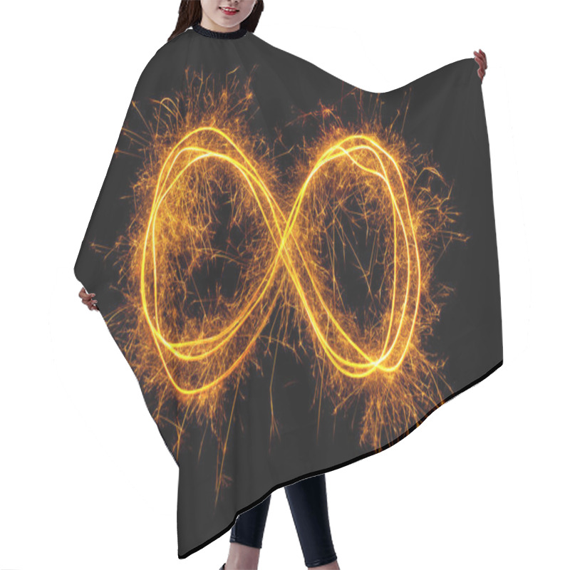 Personality  Infinity Symbol Hair Cutting Cape