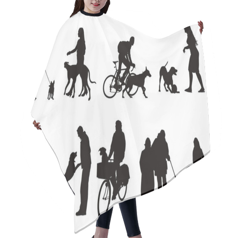 Personality  With Dogs Hair Cutting Cape