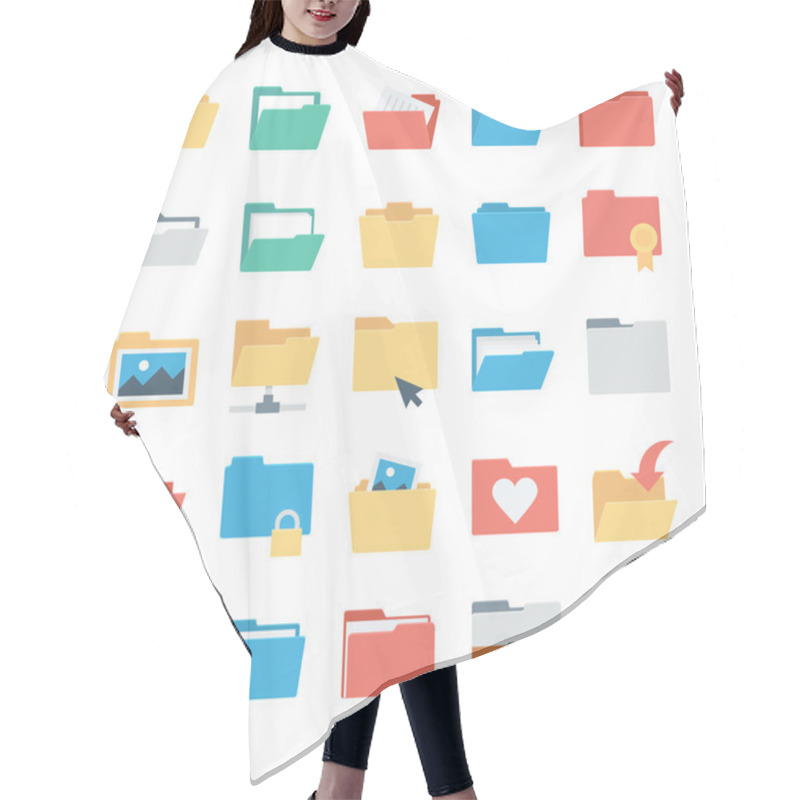 Personality  Files And Folders Vector Icons 1 Hair Cutting Cape