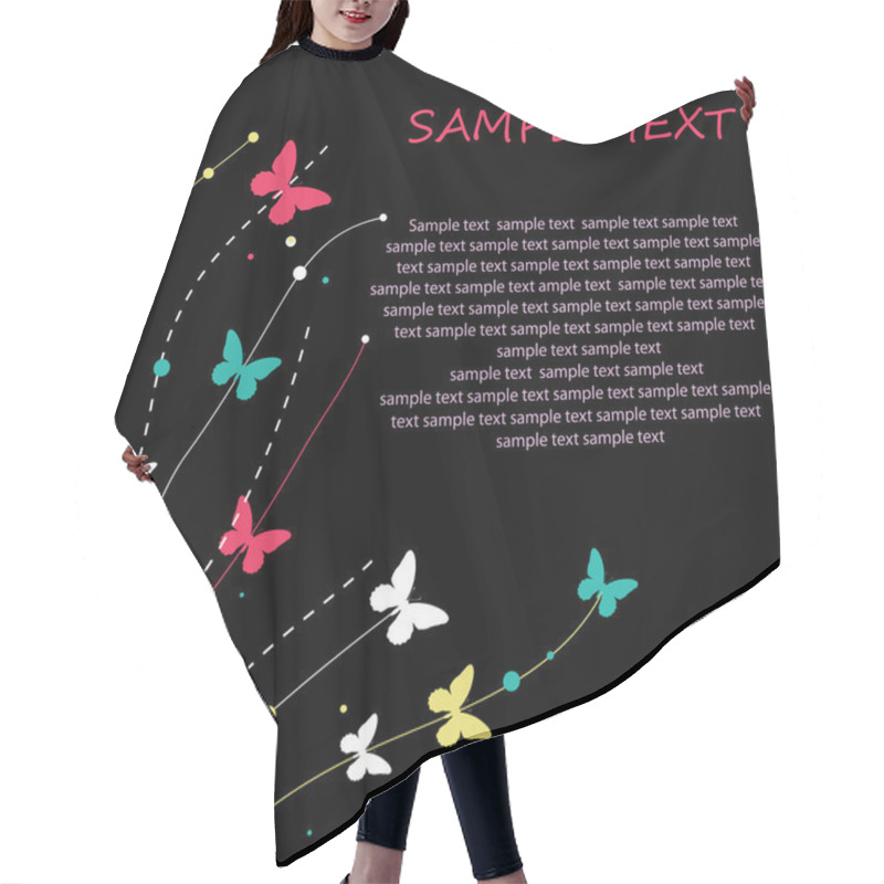 Personality  Cartoon Congratulatory Card . Hair Cutting Cape