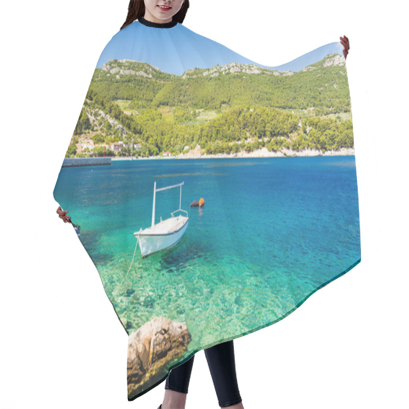 Personality  Crystal Clear Water Of Adriatic Sea On Peljesac Peninsula, Dalmatia, Croatia Hair Cutting Cape