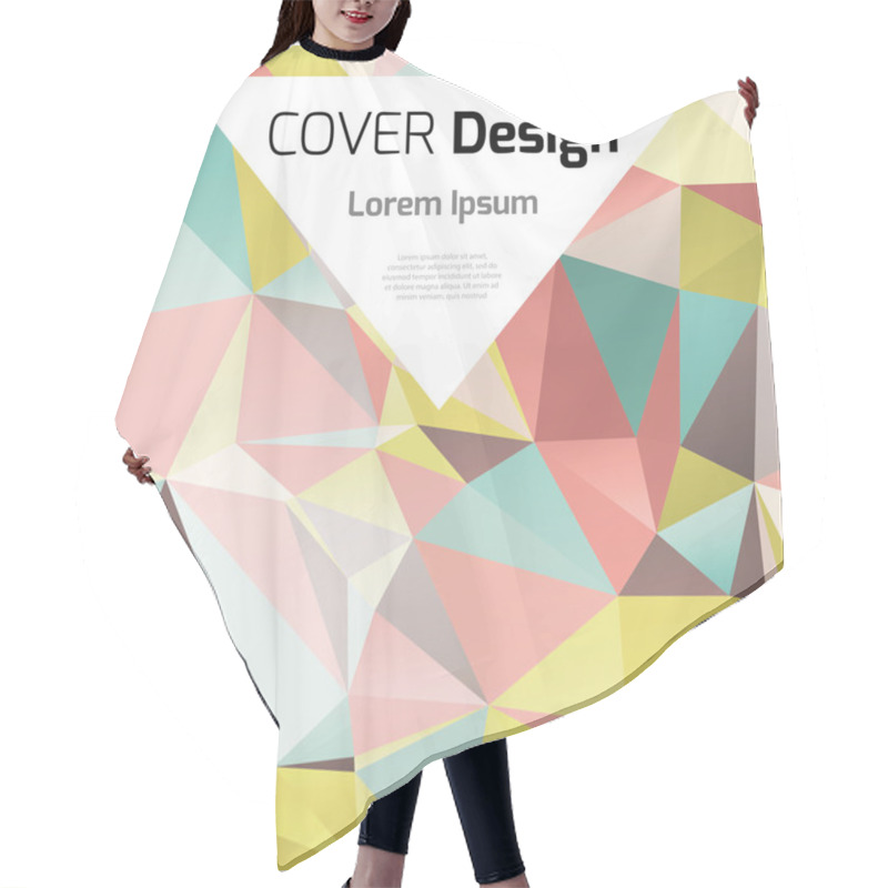 Personality  Vector Abstract Background Hair Cutting Cape