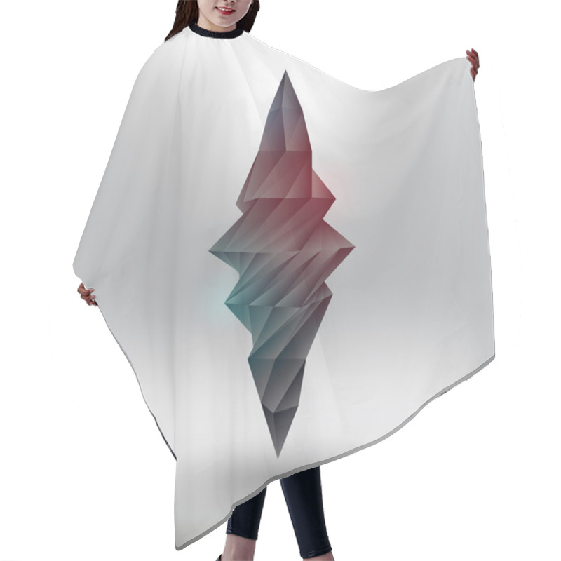 Personality  Vector Geometric Element. Vector Illustration. Hair Cutting Cape