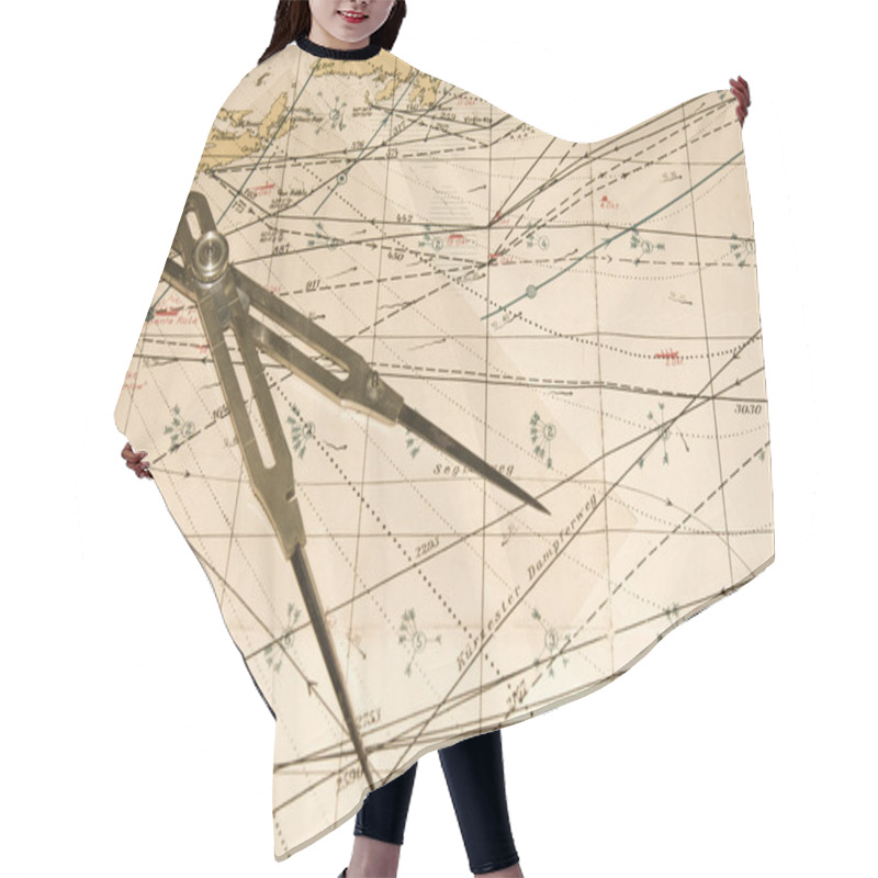 Personality  Cartography Equipment Hair Cutting Cape