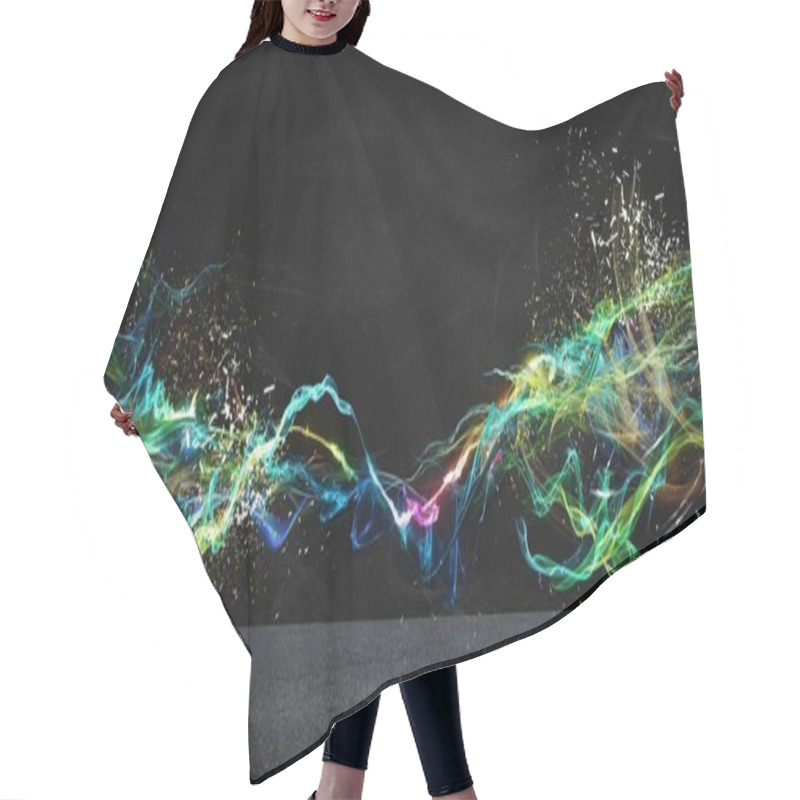 Personality  Modern Abstract Motion Banner Hair Cutting Cape