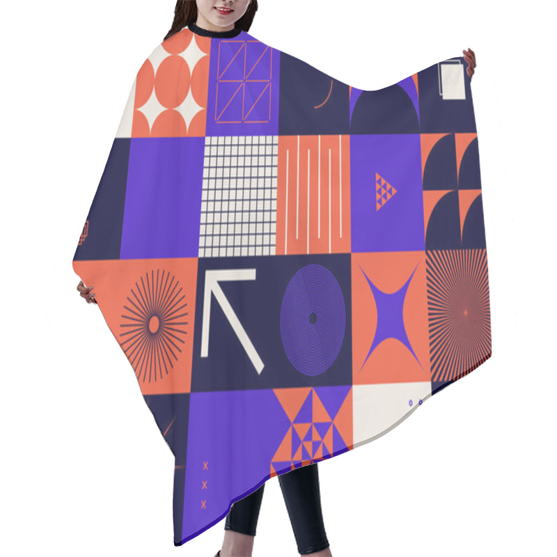 Personality  Neo Modernism Artwork Pattern Design Hair Cutting Cape