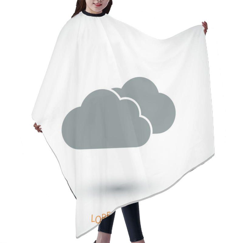 Personality  Simple Clouds Icon Hair Cutting Cape