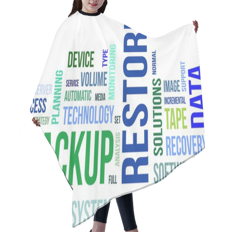 Personality  Word Cloud - Backup Restore Hair Cutting Cape